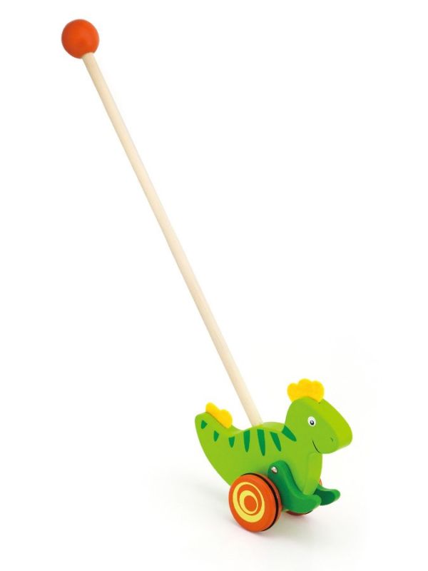 Drevená jazdiaca hračka Dinosaurus Viga dinosaurus