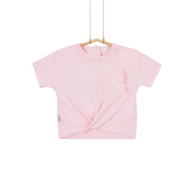 dievčenské tričko s krátkym rukávom ružové