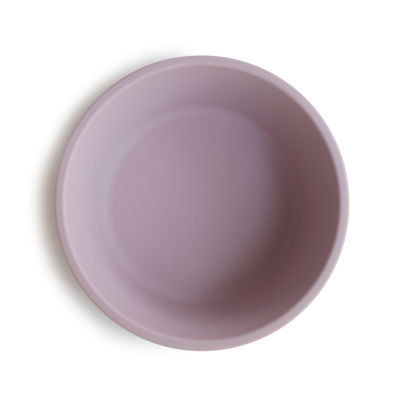 Mushie silikónová miska s prísavkou Soft Lilac